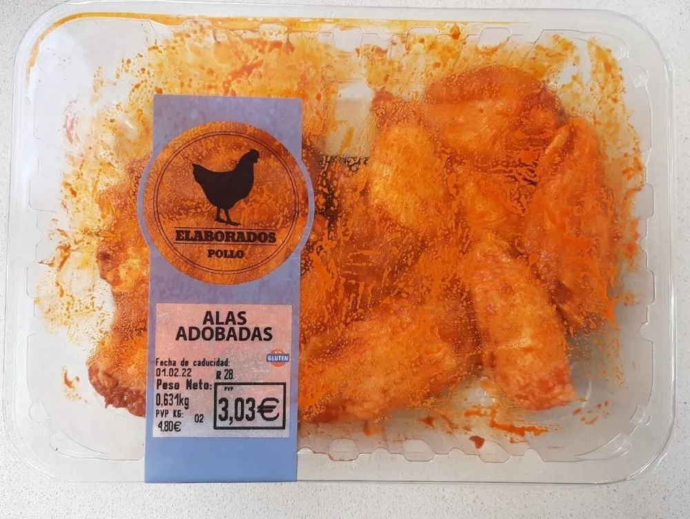 Alas adobadas