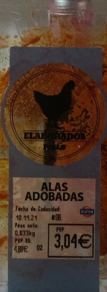 Alitas adobadas