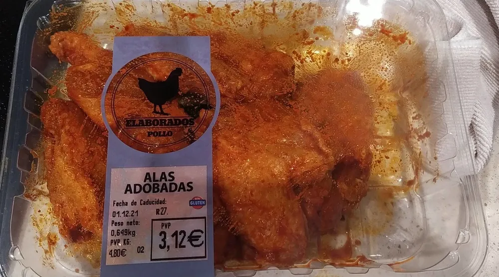 Alas adobadas