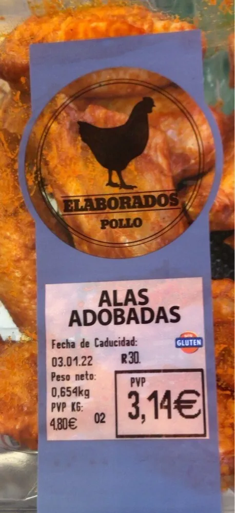Alas adobadas