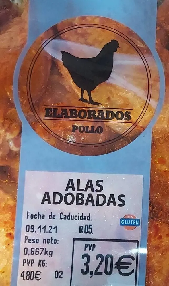Alas adobadas