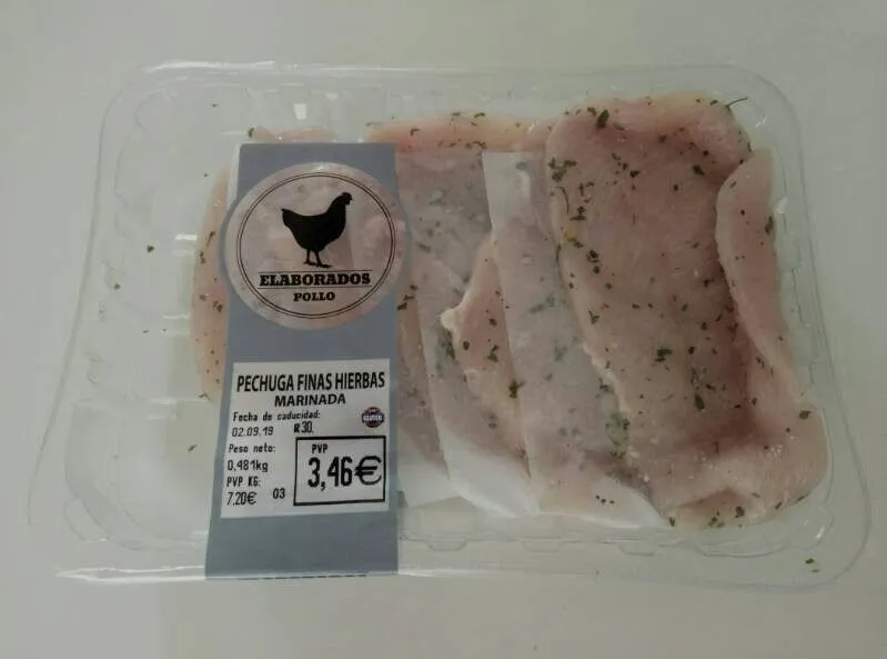 Pechuga de pollo finas hierbas marinada