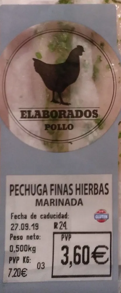 Pechuga finas hierbas marinada