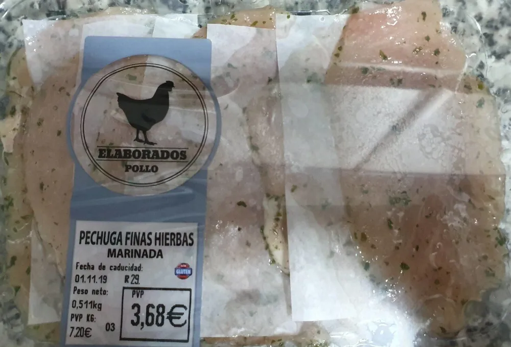 Pechugas finas hierbas marinada