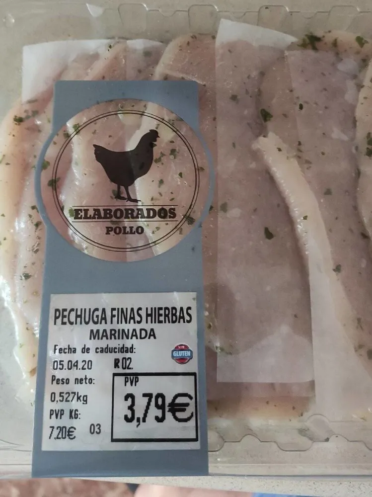 Pechuga finas hierbas marinadas