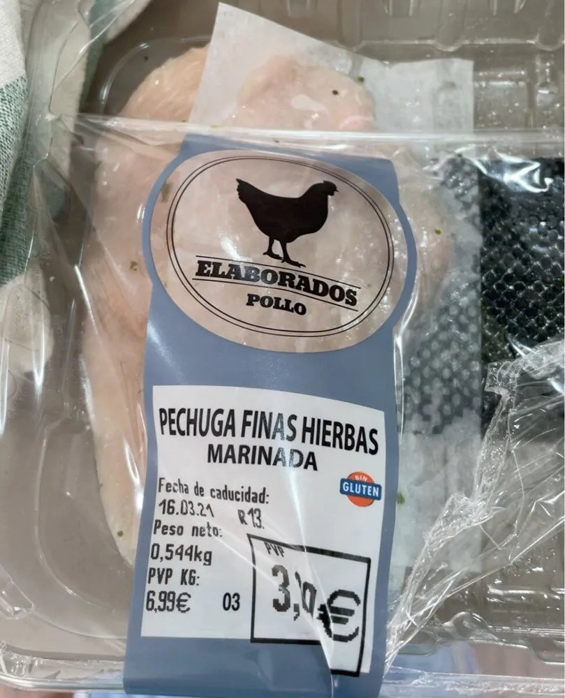 Pechuga finas hierbas marinada