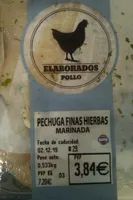Pechugas finas hierbas marinada