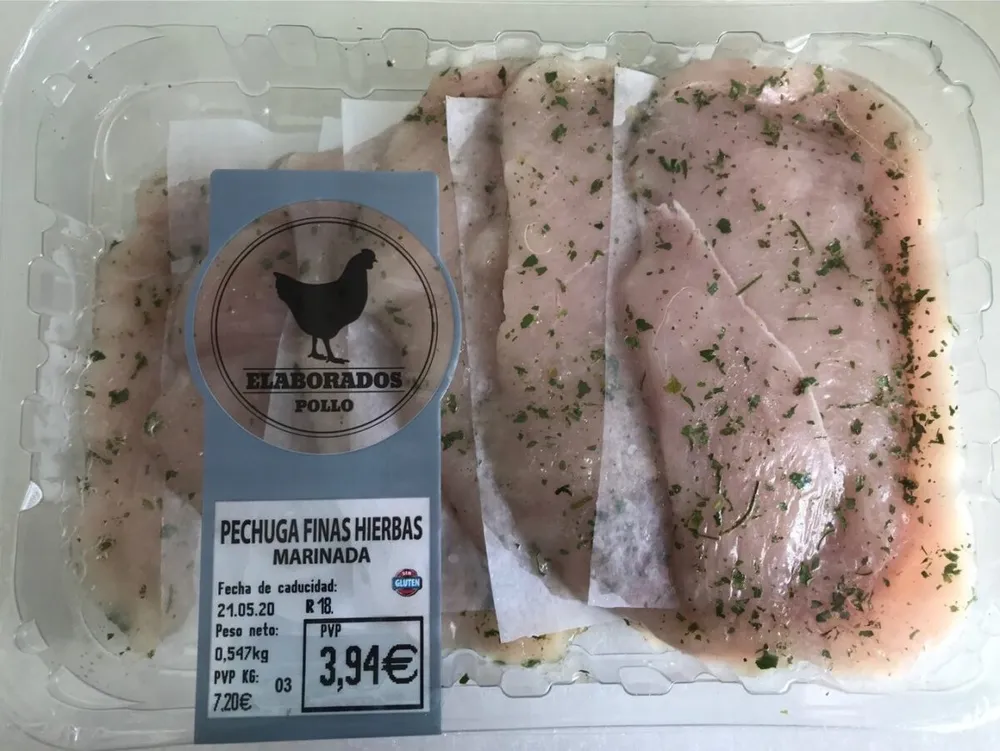 Pechuga Finas Hierbas Marinada