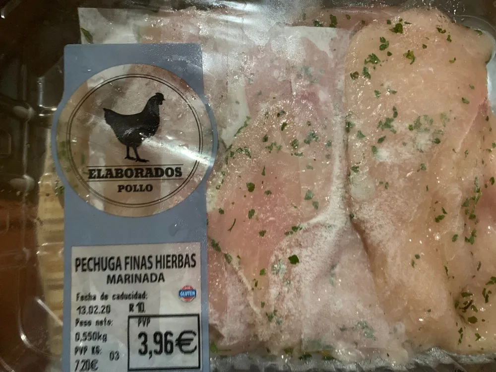 Pechuga finas hierbas marinada