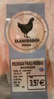 Pechuga de pollo marinada a las finas hiervas