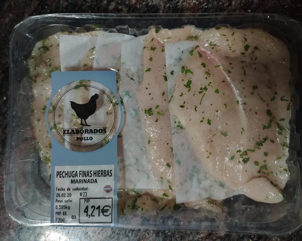 Pechuga finas hierbas marinada