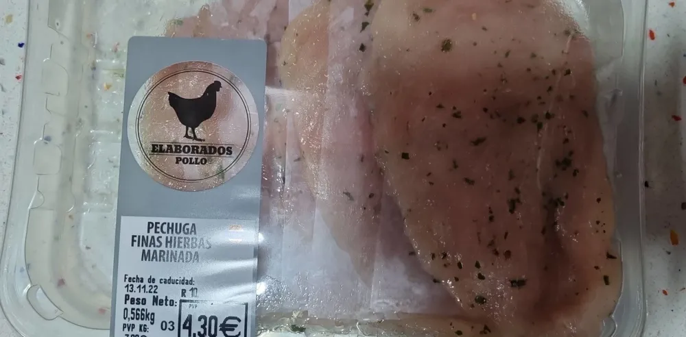 Pechuga pollo marinada