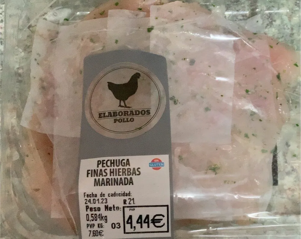PECHUGA FINAS HIERBAS MARINADA