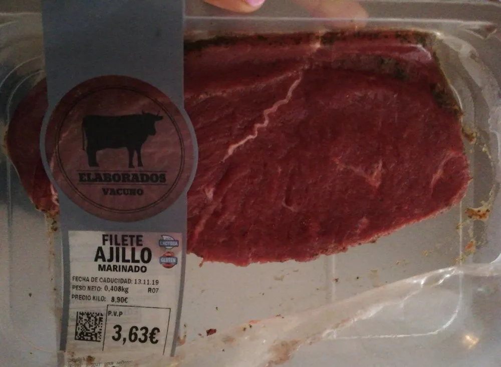 Filete ajillo marinado