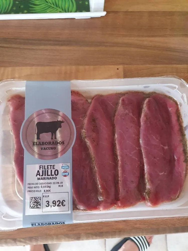 Filete ajillo marinado