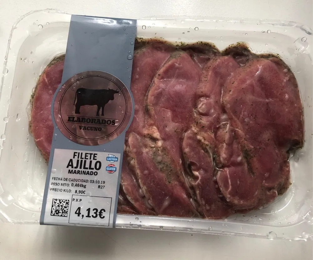 Filete ajillo marinado
