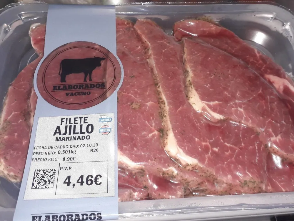 Filete ajillo marinado