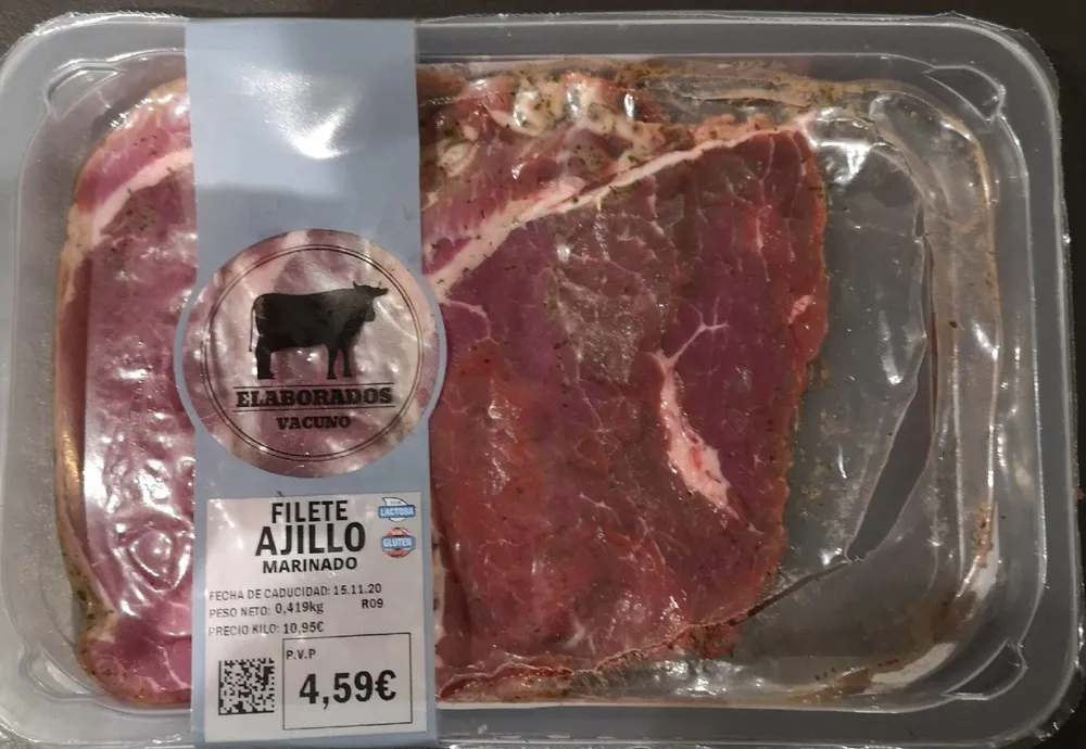 Filete ajillo marinado