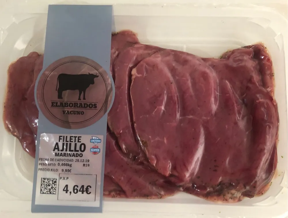 Filete ajillo marinado