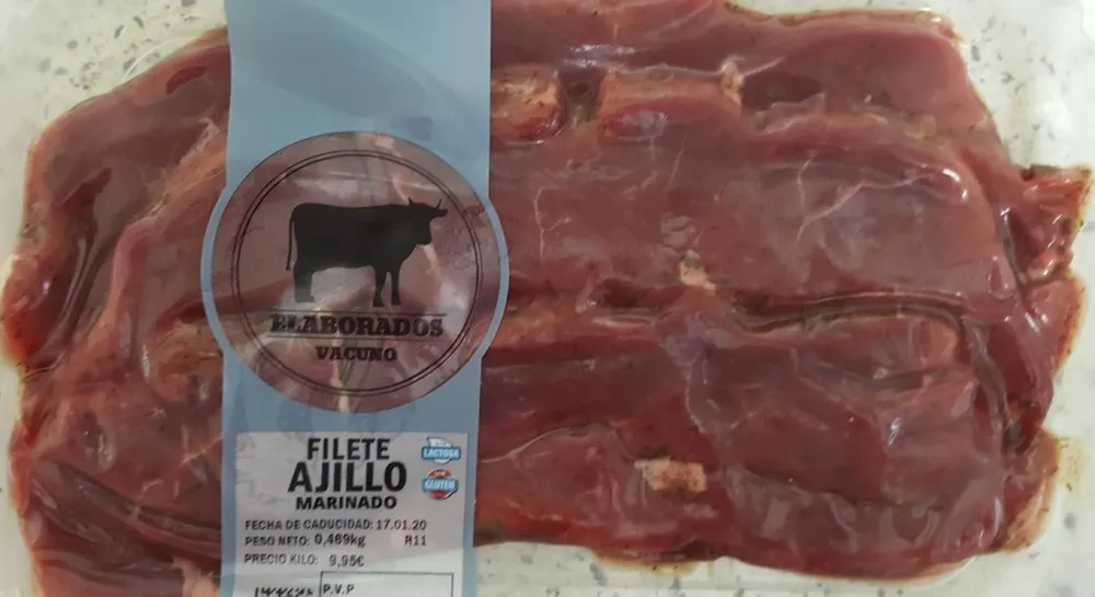 Filete ajillo marinado (vacuno)