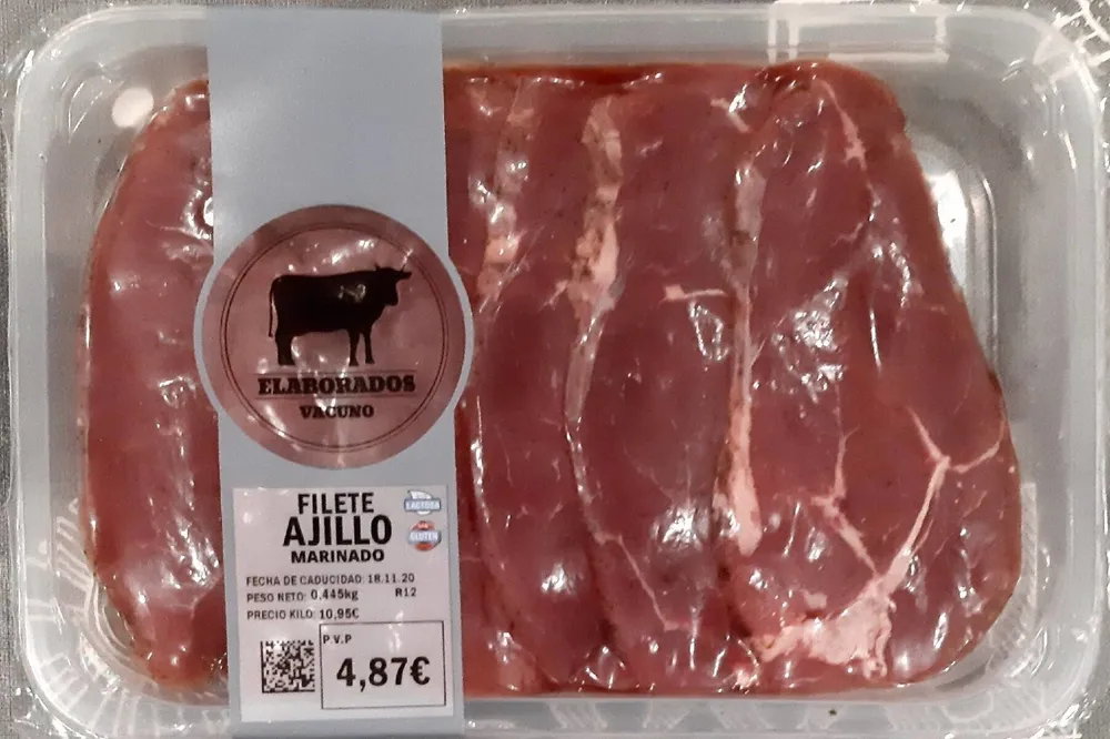 FILETE AJILLO MARINADO VACUNO