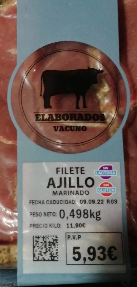 Filete Ajillo Marinado