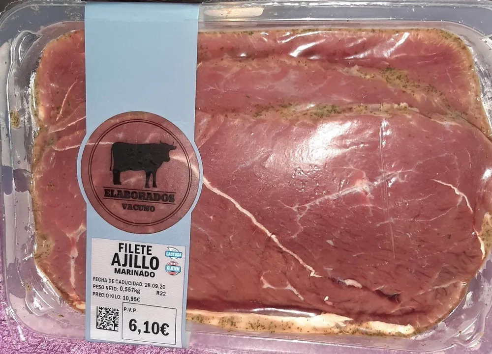 Filete ajillo marinado