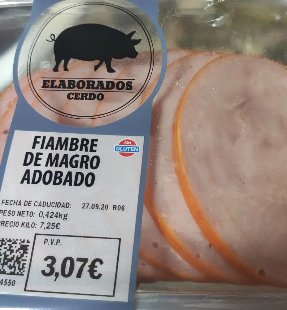 Fiambre de magro adobado
