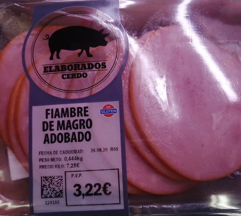 Fiambre de magro adobado