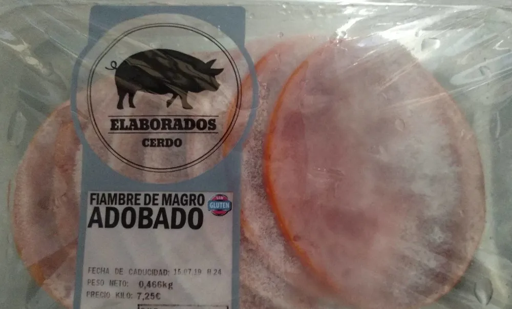 Fiambre de magro adobado