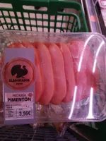 Elaborados pavo pechuga pimentón