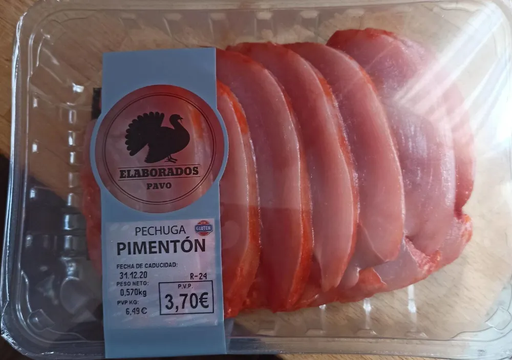Pechuga de pavo pimentón