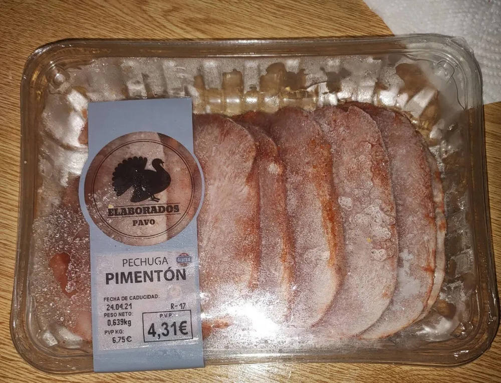 Pechuga pavo pimentón
