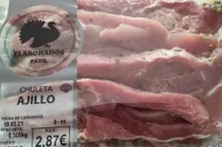 Chuleta pavo al ajillo