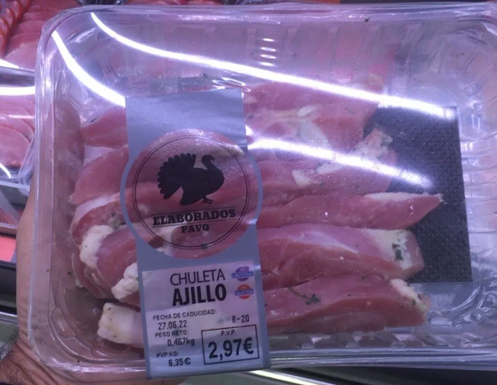 Chuleta ajillo