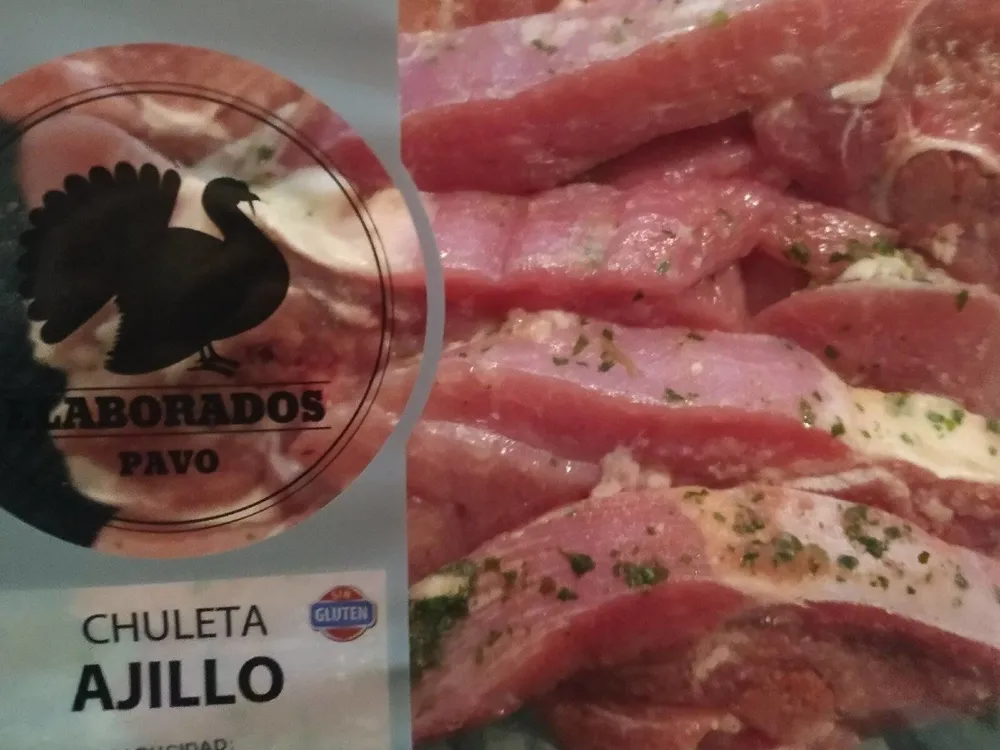 CHULETA PAVO AL AJILLO