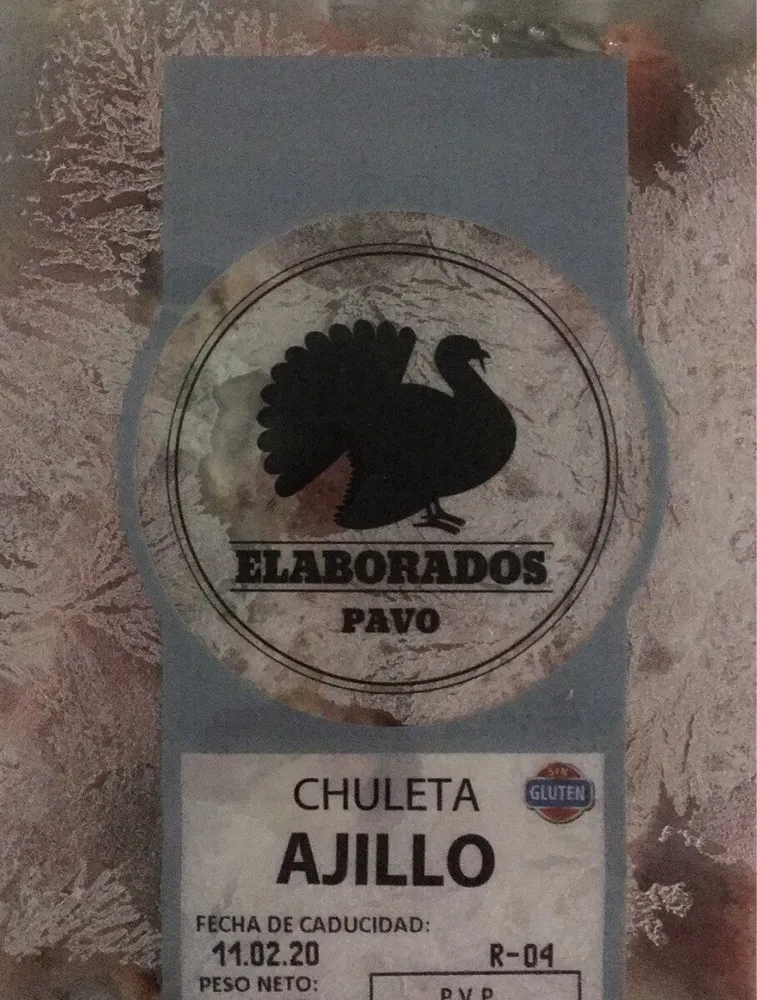 Chuleta de pavo al ajillo