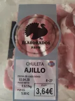 Chuleta de pavo al ajillo