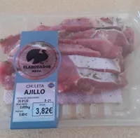 Chuleta de pavo ajillo