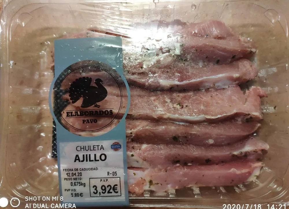 Chuleta ajillo