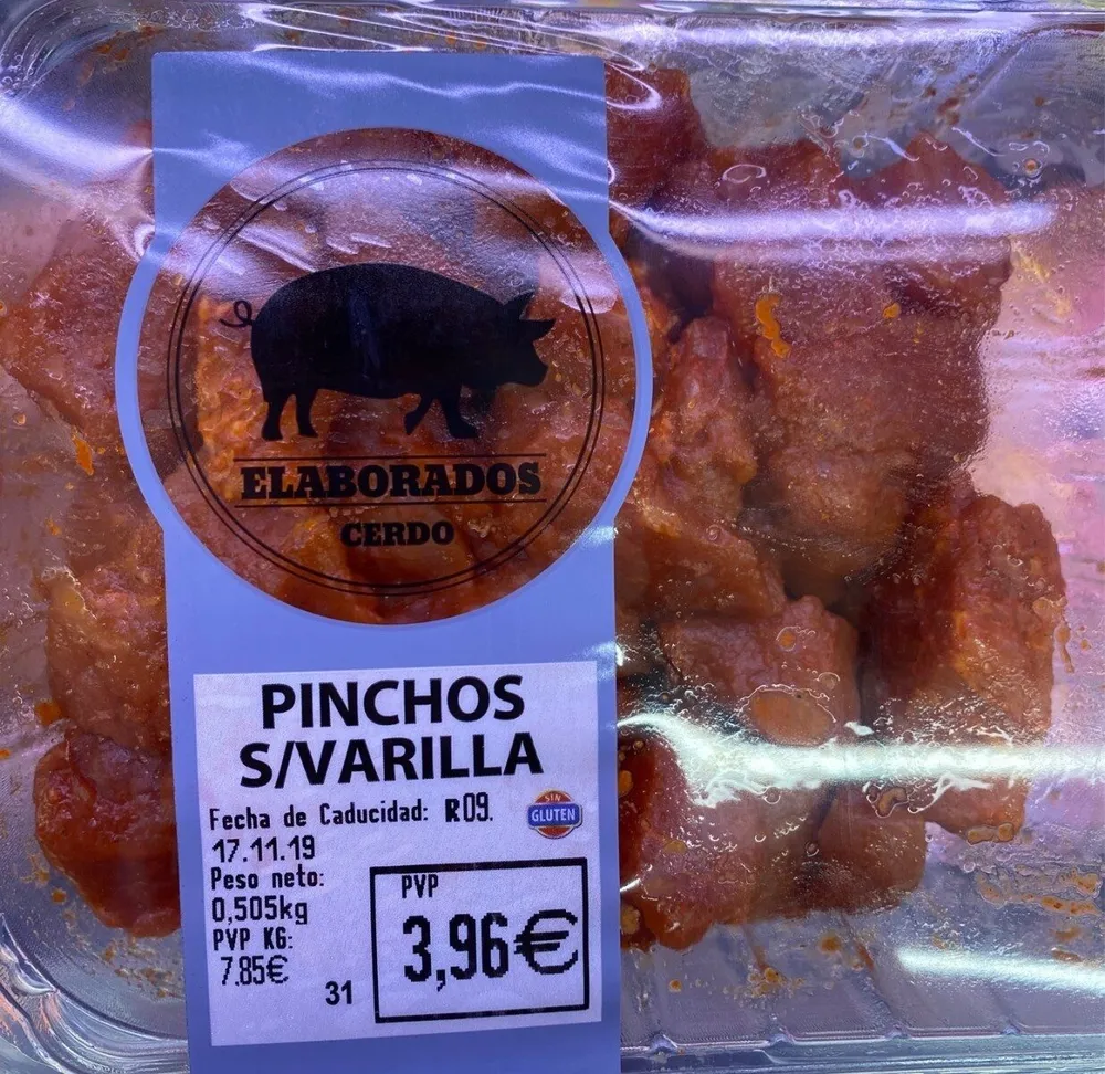 Pinchos parrilla cerdo