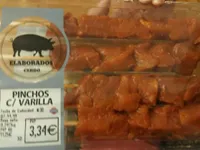 Pinchos con varilla
