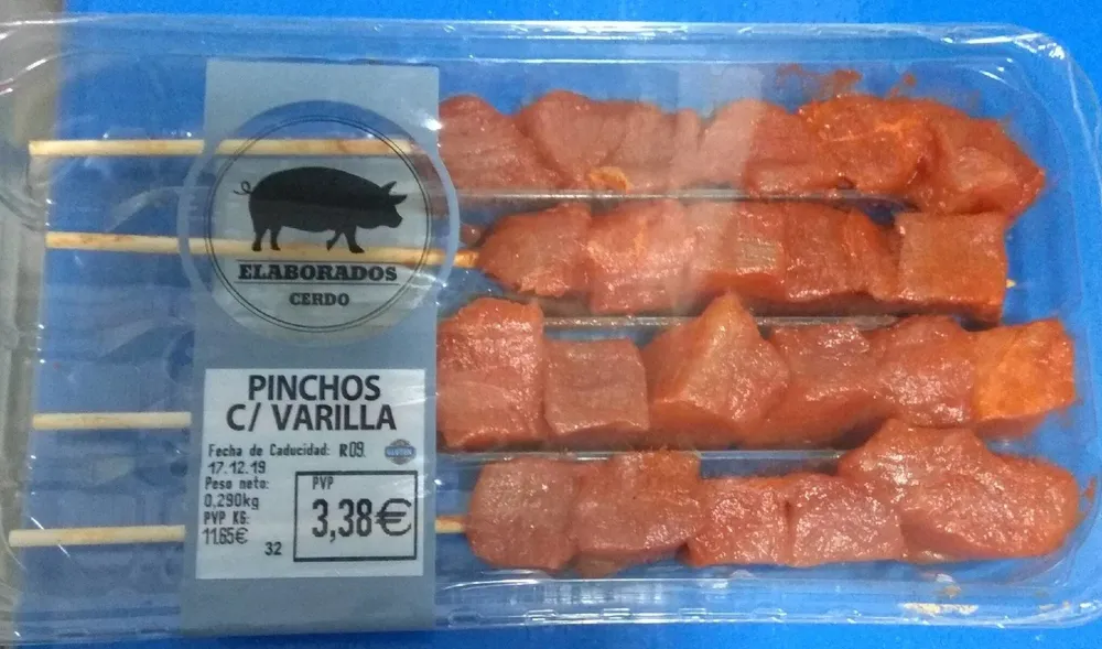 Pinchos magro de cerdo