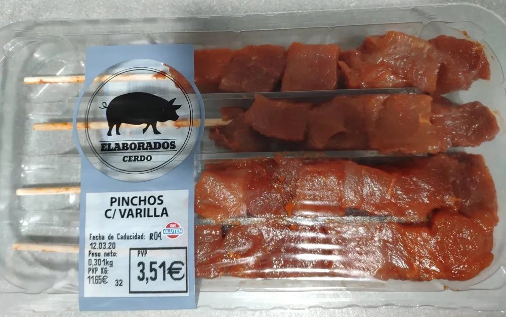 4 PINCHOS MAGRO DE CERDO
