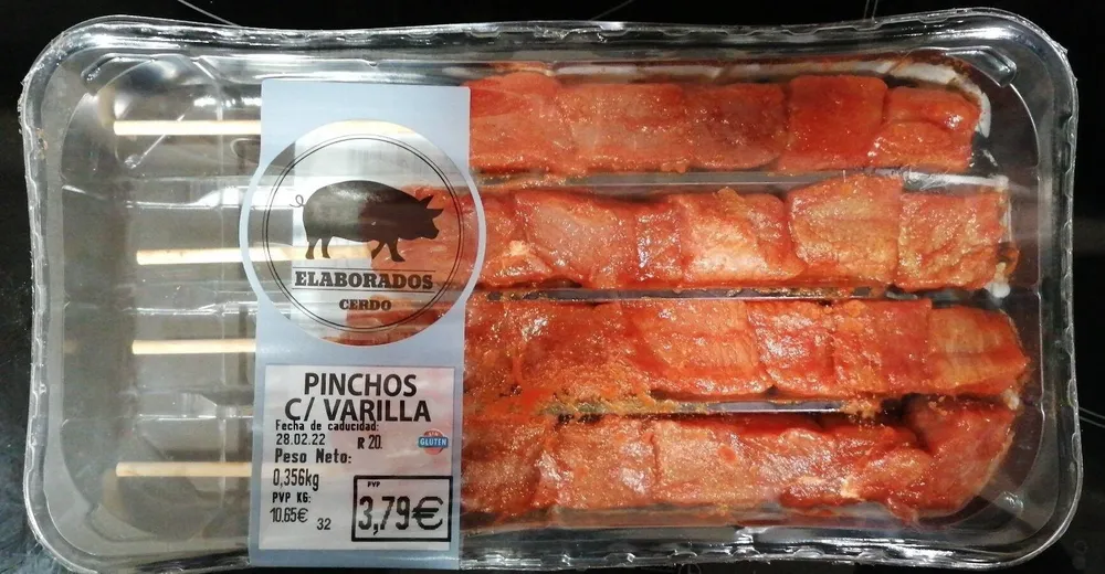 PINCHOS CON VARILLA