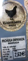 Pechuga empanada marinada