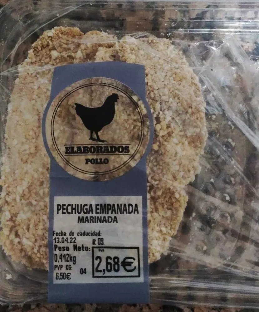 Pechuga empanada marinada