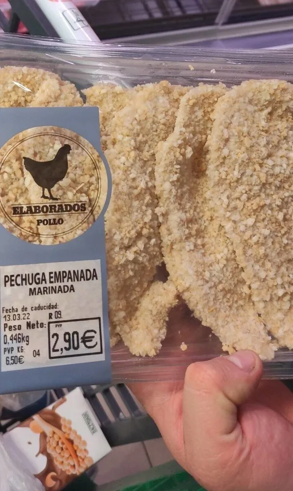 Pechuga empanada marinada