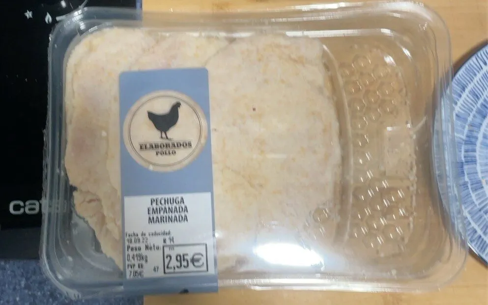 Pechuga empanada marinada