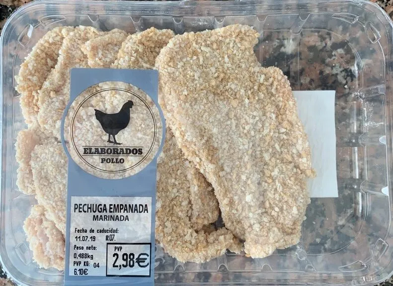 Pechuga empanada marinada